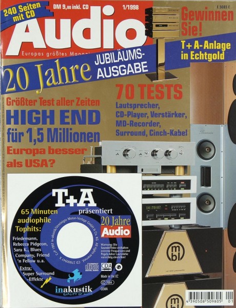 Audio 1/1998 Zeitschrift