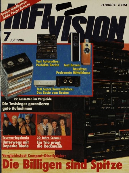 Hifi Vision 7/1986 Zeitschrift