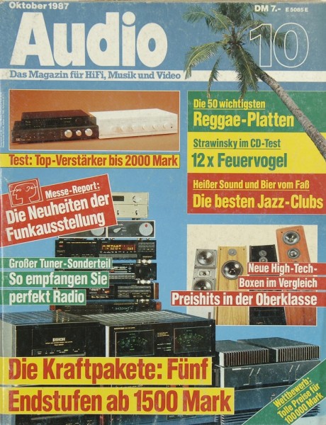 Audio 10/1987 Zeitschrift