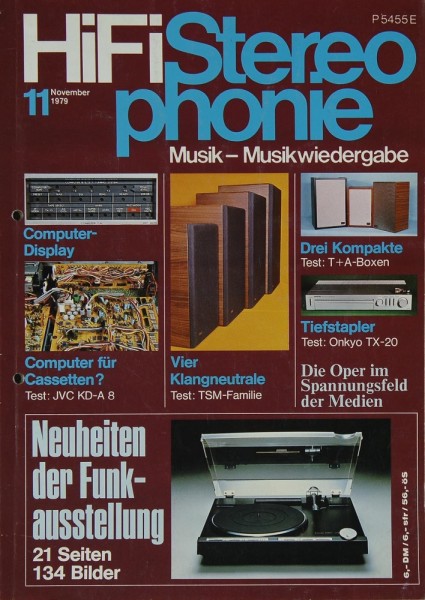 Hifi Stereophonie 11/1979 Zeitschrift