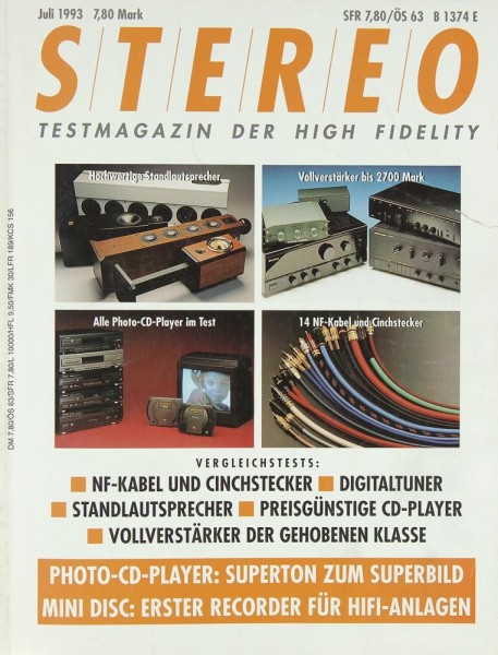 Stereo 7/1993 Zeitschrift