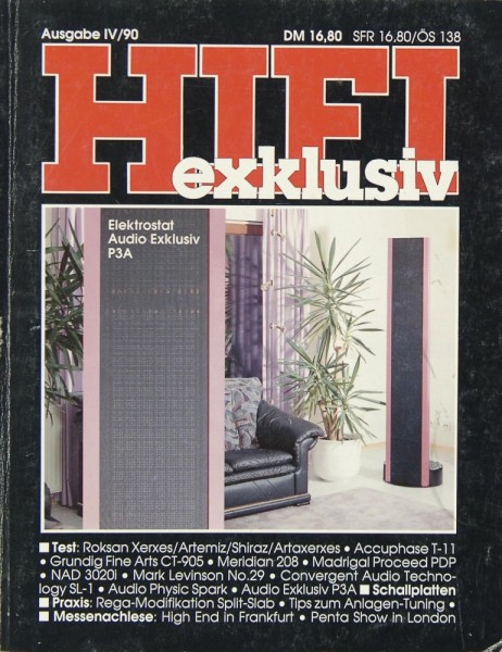 Hifi Exklusiv IV / 90 Zeitschrift