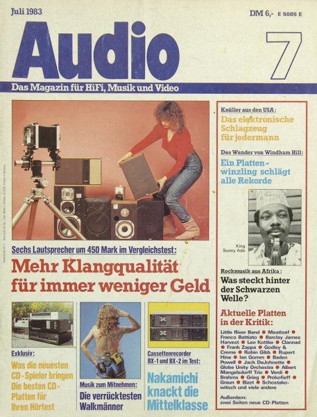 Audio 7/1983 Zeitschrift