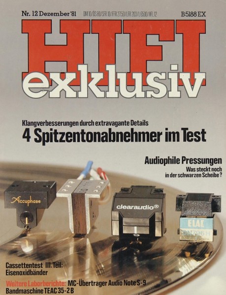 Hifi Exklusiv 12/1981 Zeitschrift