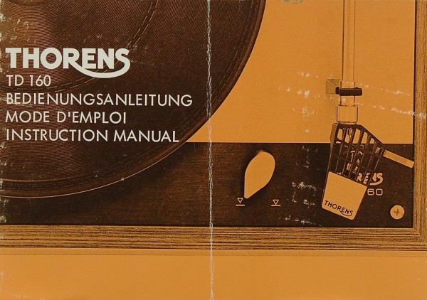 Thorens TD 160 Manual