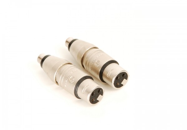 Neutrik XLR socket - Cinch socket adapter pair