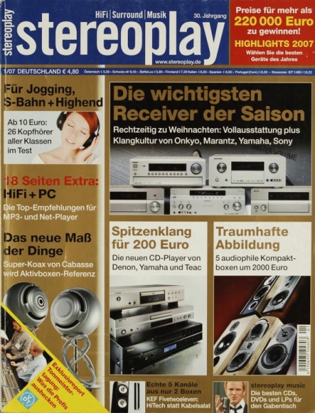 Stereoplay 1/2007 Magazine