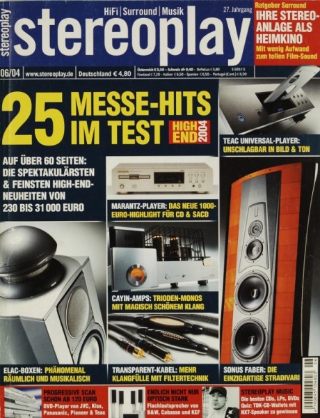 Stereoplay 6/2004 Zeitschrift