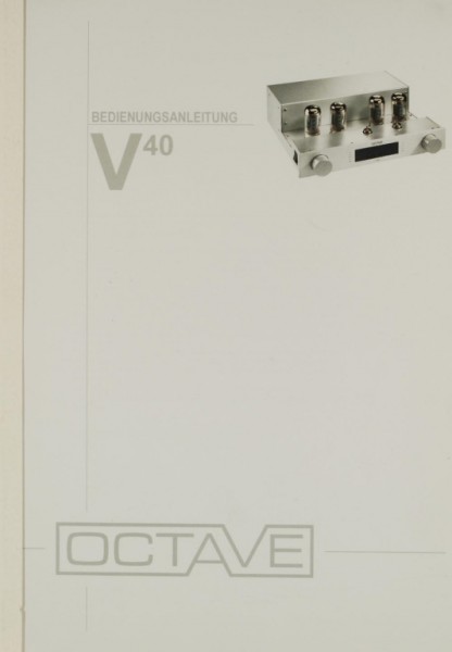Octave V 40 User Manual