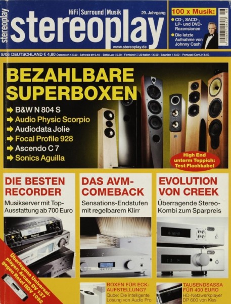 Stereoplay 8/2006 Zeitschrift