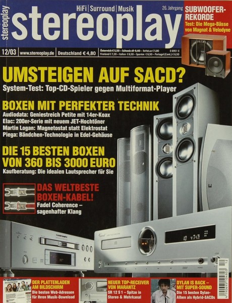 Stereoplay 12/2003 Zeitschrift