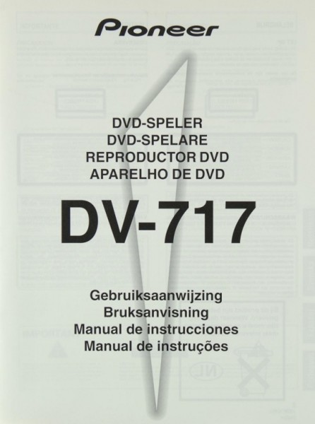 Pioneer DV-717 Manual