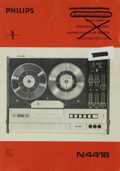 Philips N 4416 Manual