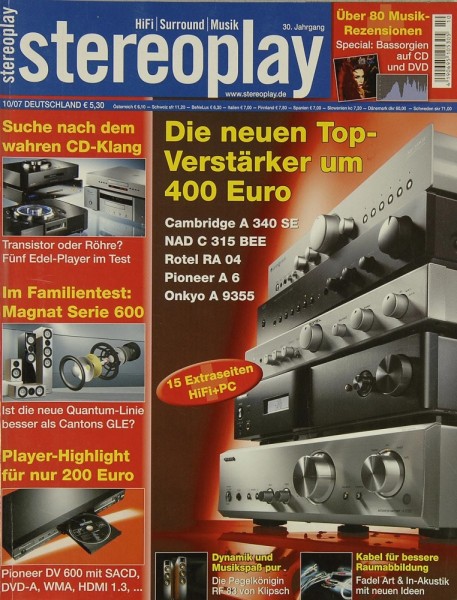 Stereoplay 10/2007 Zeitschrift