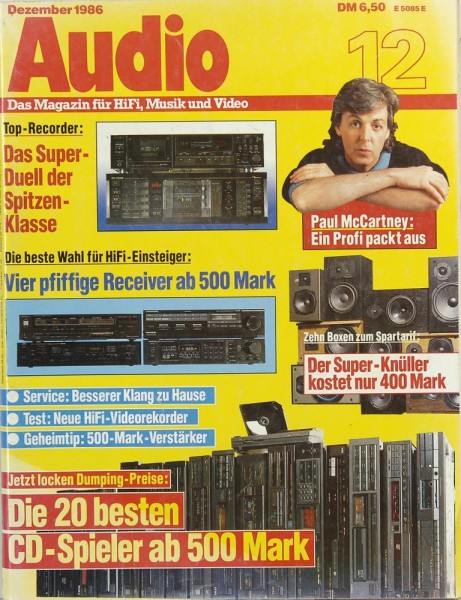 Audio 12/1986 Zeitschrift