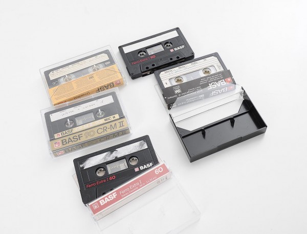 Konvolut 5x old BASF music cassettes