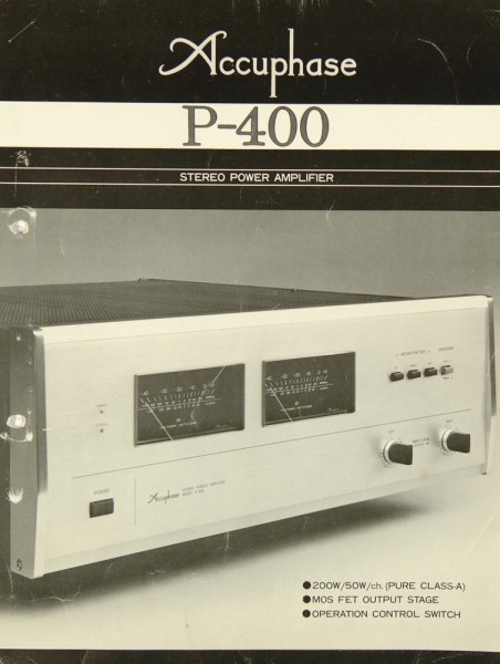 Accuphase P-400 Brochure / Catalogue