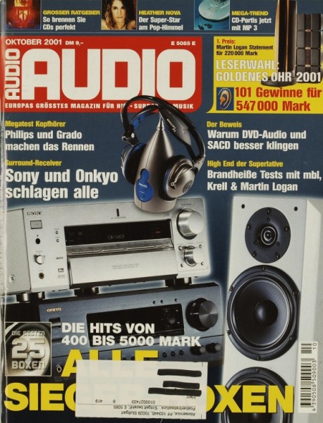 Audio 10/2001 Zeitschrift