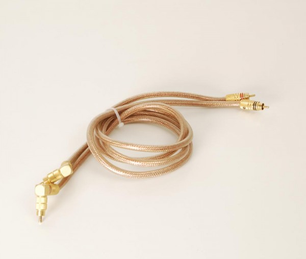 High-quality RCA cable with 1.0 m angled plugs