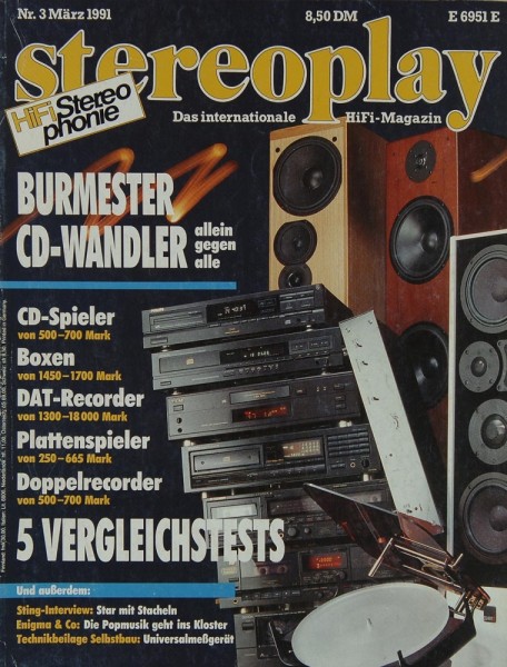 Stereoplay 3/1991 Zeitschrift