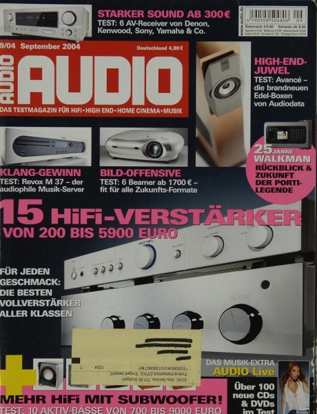 Audio 9/2004 Zeitschrift