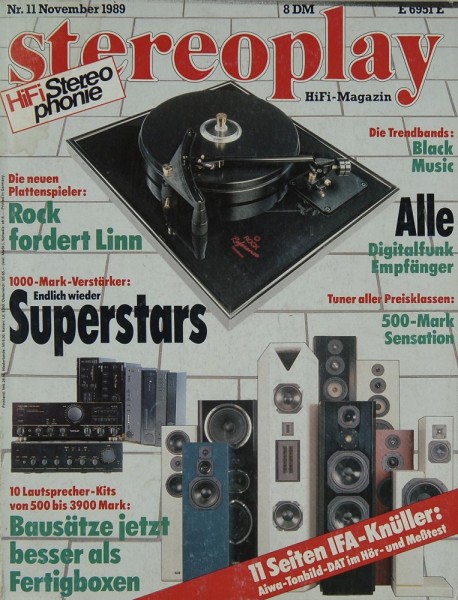 Stereoplay 11/1989 Zeitschrift