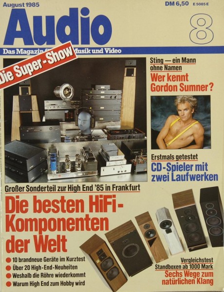 Audio 8/1985 Zeitschrift