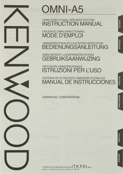 Kenwood OMNI-A 5 Manual