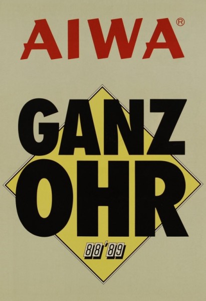 Aiwa Ganz Ohr 88/89 Prospekt / Katalog