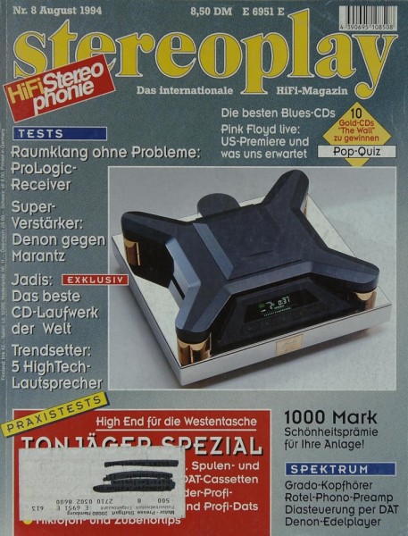 Stereoplay 8/1994 Zeitschrift