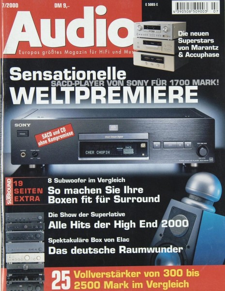 Audio 7/2000 Zeitschrift