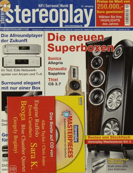 Stereoplay 1/2008 Zeitschrift