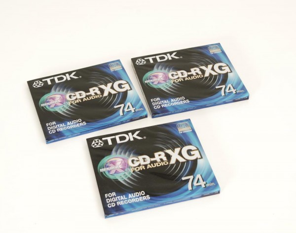 TDK CD-R XG 74 for Audio 3er Set NEW