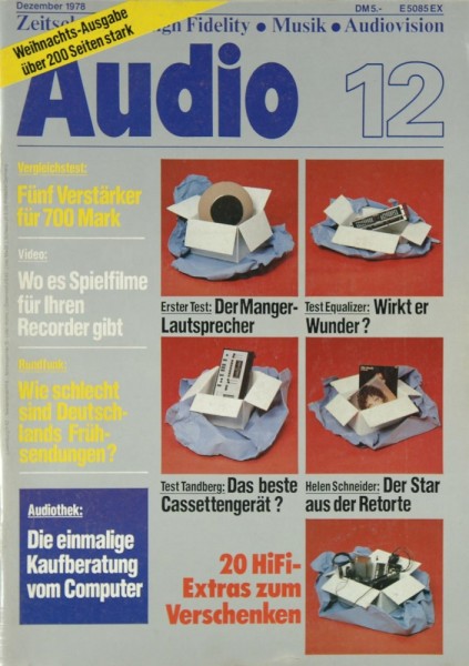 Audio 12/1978 Zeitschrift