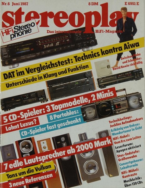 Stereoplay 6/1987 Zeitschrift