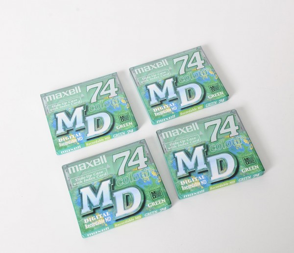 Maxell MD green 74 set of 4 NEW! original sealed