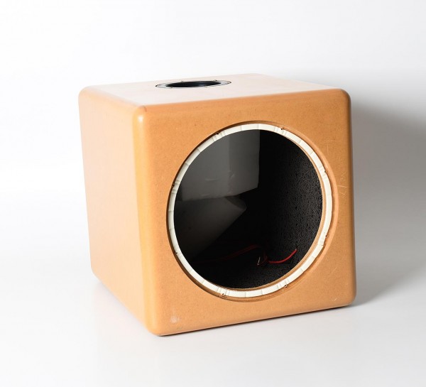 Empty speaker enclosure for 12-inch chassis driver