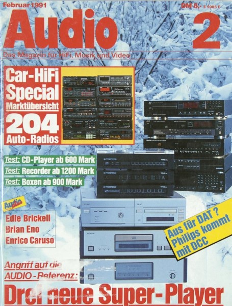 Audio 2/1991 Zeitschrift