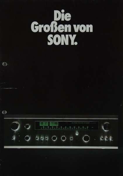 Sony Die Großen von Sony Brochure / Catalogue