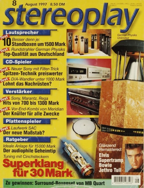 Stereoplay 8/1997 Zeitschrift