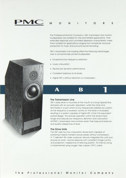 PMC AB 1 Prospekt / Katalog