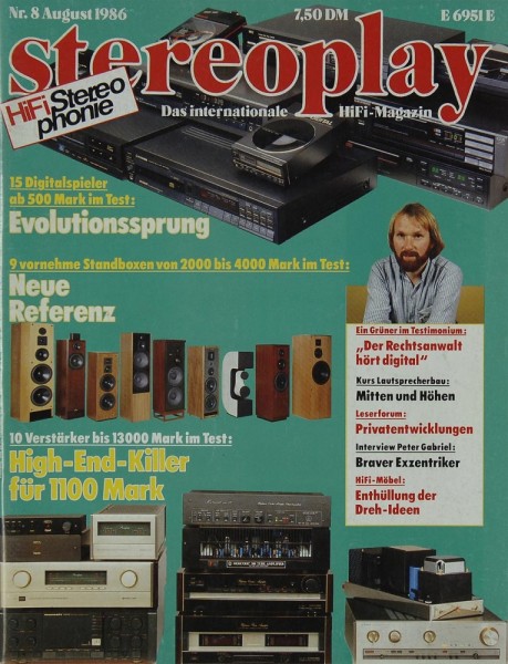 Stereoplay 8/1986 Zeitschrift