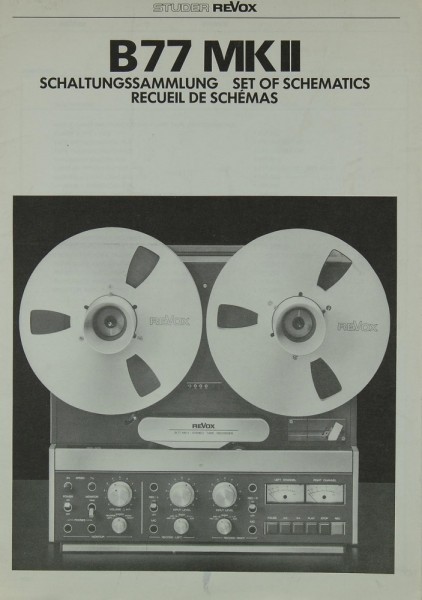 Revox B 77 MK II Schematics / Service Manual