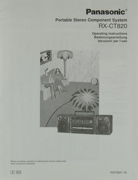 Panasonic RX-CT 820 Bedienungsanleitung