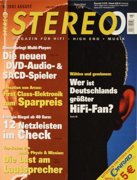 Stereo 8/2003 Zeitschrift