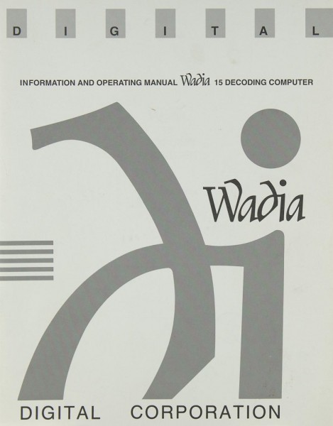 Wadia 15 Operating instructions