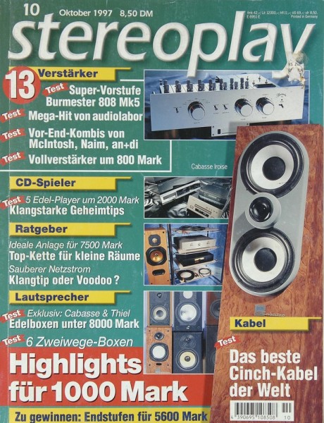 Stereoplay 10/1997 Zeitschrift