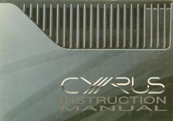 Mission / Cyrus Dacmaster Manual