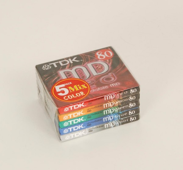 TDK MD 80 Minidisc 5er Set
