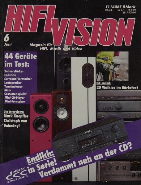 Hifi Vision 6/1992 Zeitschrift